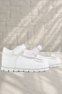 Rakerplus Genuine Leather White Baby Girl Ballet Flats