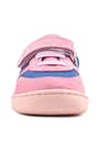 Rakerplus Bob Hakiki Deri Mavi Pembe Barefoot Cırtlı Lastikli Bebek Sneaker Ayakkabı