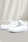 Rakerplus White Patent Leather Bow Baby Girl Ballerina Shoes