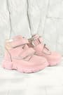 Rakerplus Genuine Leather Baby Girls Pink Boots