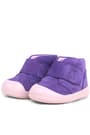 Rakerplus Yoohoo Genuine Leather Purple Powder Color Banded Baby Girl Boots