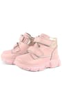 Rakerplus Genuine Leather Baby Girls Pink Boots
