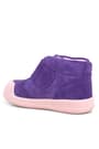 Rakerplus Yoohoo Genuine Leather Purple Powder Color Banded Baby Girl Boots