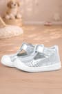 Rakerplus Shaun Genuine Leather White Shiny Sandals For Babies