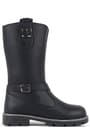 Rakerplus Black Zippered Girls Under Knee Boots Booties