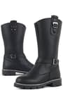 Rakerplus Black Zippered Girls Under Knee Boots Booties