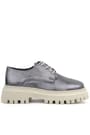 Rakerplus Platinum Genuine Leather Laced Up Women's Oxford Casual Shoes