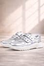 Rakerplus Genuine Leather Silver Star Detailed Girls' Sneakers