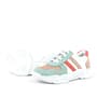 Rakerplus Genuine Leather Green Pink Girls Sneakers