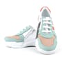 Rakerplus Genuine Leather Green Pink Girls Sneakers