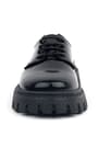 Rakerplus Black Patient Leather Laced Up Girls Kids' Oxford School Shoes