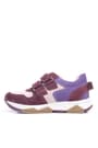 Rakerplus Hakiki Deri Bordo Pembe Metal Detaylı Kız Çocuk Sneakers Ayakkabı