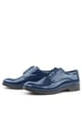 Rakerplus Navy Blue Patent Leather Lace up Oxford Kids School Shoes 3020-LR-B.26