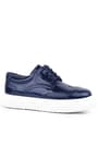 Rakerplus Navy Blue Rougan White Sole Oxford Kids Classic Shoes 3074-LR-B.26
