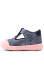 Rakerplus Shaun Hakiki Deri Lacivert Simli Cırtlı Anatomik Bebek Sandalet R620-LSIM.25