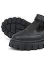 Rakerplus Black Matte Velcro Girls School Shoes 910-SM.31