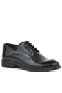 Rakerplus Black Pattent Leather Laced Oxford Kids Classical Shoes 3021-SR-B.26