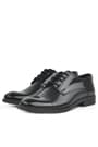 Rakerplus Black Pattent Leather Laced Kids Oxford Classical Shoes 3021-SR-B.36