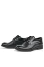 Rakerplus Black Pattent Leather Laced Oxford Kids Classical Shoes 3021-SR-B.26