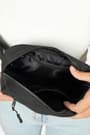 Rakerplus Siyah Unisex Minimal 21x15x5 cm Bel ve Göğüs Çantası RC-0001-S