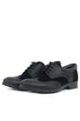 Rakerplus Titan Black Matte Laced Up Classic Shoes 3065-SMN-B.37
