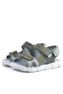 Rakerplus Wisps Genuine Leather Green Camouflage Sandals for Kids 10455-YGR.26