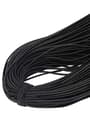 Siyah 5 Metre 2 mm Yuvarlak Lastik B-0110-S