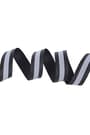Siyah Reflektörlü 10 mm 5 mt Yansıtıcı Dokuma Şerit Bant B-0101-SGR