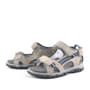 Hakiki Deri Kum Rengi Cırtlı Erkek Çocuk Outdoor Sandalet