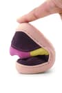 Rakerplus Bob Hakiki Deri Mor Pembe Barefoot Cırtlı Lastikli Bebek Sneaker Ayakkabı