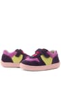 Rakerplus Bob Hakiki Deri Mor Pembe Barefoot Cırtlı Lastikli Bebek Sneaker Ayakkabı