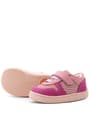 Rakerplus Bob Hakiki Deri Pembe Barefoot Cırtlı Lastikli Bebek Sneaker Ayakkabı
