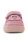 Rakerplus Bob Hakiki Deri Pembe Simli Barefoot Cırtlı Lastikli Bebek Sneaker Ayakkabı