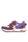 Rakerplus Hakiki Deri Bordo Pembe Metal Detaylı Kız Çocuk Sneakers Ayakkabı