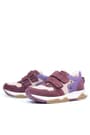 Rakerplus Hakiki Deri Bordo Pembe Metal Detaylı Kız Çocuk Sneakers Ayakkabı