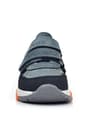 Rakerplus Hakiki Deri Koyu Gri Çocuk Cırtlı Sneakers Spor Ayakkabı