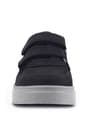 Rakerplus Hakiki Deri Siyah Nubuk Gri Cırtlı Erkek Çocuk Sneaker