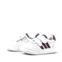 Rakerplus Paw Hakiki Deri Beyaz-Mor Cırtlı Bebek Spor Ayakkabı Sneaker