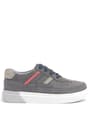 Rakerplus Gri Hakiki Deri Bağcıklı Erkek Çocuk Sneaker Ayakkabı