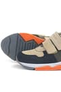 Rakerplus Hakiki Deri Kum Gri Siyah Çocuk Sneakers Spor Ayakkabı