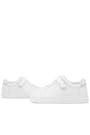 Rakerplus Hakiki Deri Beyaz Cırtlı Bağcıklı Kız Çocuk Sneakers