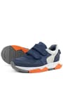 Rakerplus Hakiki Deri Lacivert Gri Çocuk Sneakers Spor Ayakkabı
