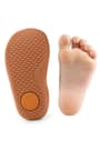 Rakerplus Bob Hakiki Deri Kum Kahve Barefoot Cırtlı Lastikli Bebek Sneaker Ayakkabı
