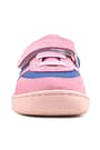 Rakerplus Bob Hakiki Deri Mavi Pembe Barefoot Cırtlı Lastikli Bebek Sneaker Ayakkabı