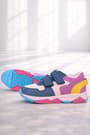 Rakerplus Hakiki Deri Lacivert Pembe Çocuk Sneakers Spor Ayakkabı
