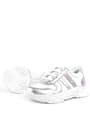 Rakerplus Hakiki Deri Gümüş Pembe Kalın Tabanlı Kız Çocuk Sneakers Ayakkabı