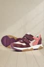 Rakerplus Hakiki Deri Pudra Bordo Çocuk Sneakers Spor Ayakkabı