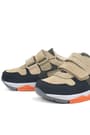 Rakerplus Hakiki Deri Kum Gri Siyah Çocuk Sneakers Spor Ayakkabı