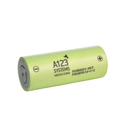 A123 Systems ANR26650 3.2V 2500mAh LiFePO4 Pil