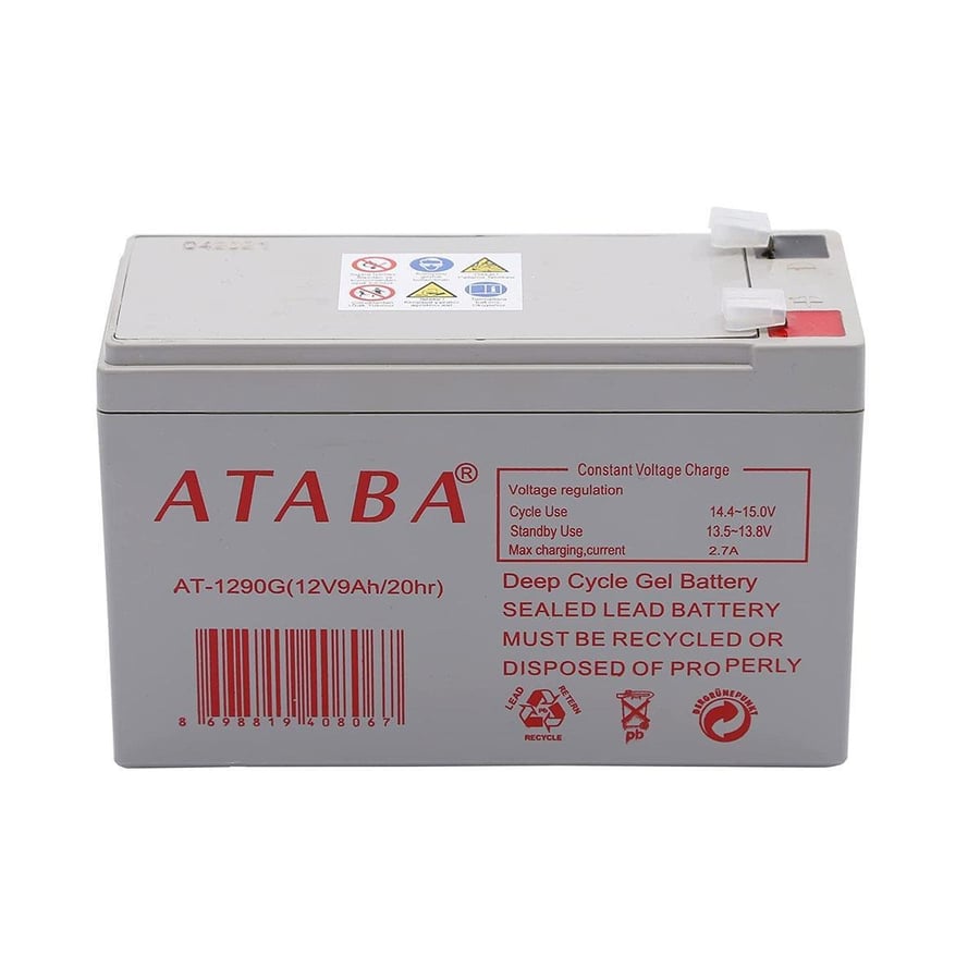 Ataba 12V 9Ah Bakımsız Jel Akü